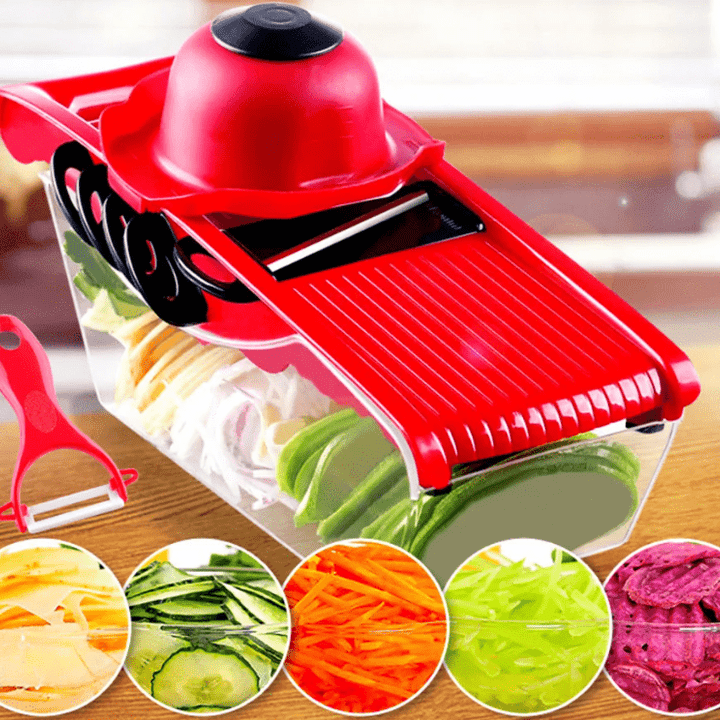 Pllakashop™ Multifunction Kitchen Slicer 6 Blades - Pllaka Shop#