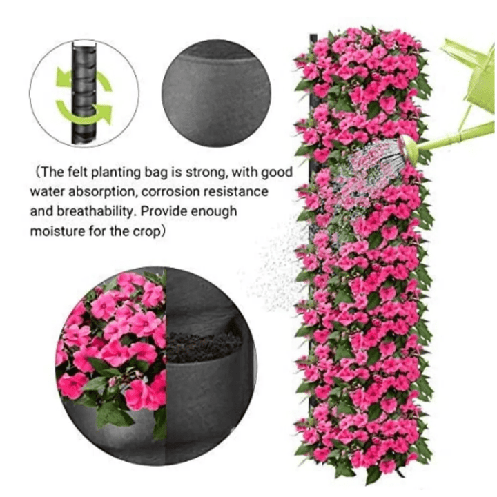 Pllakashop™ Vertical Hanging Garden Flower Pots - Pllaka Shop#